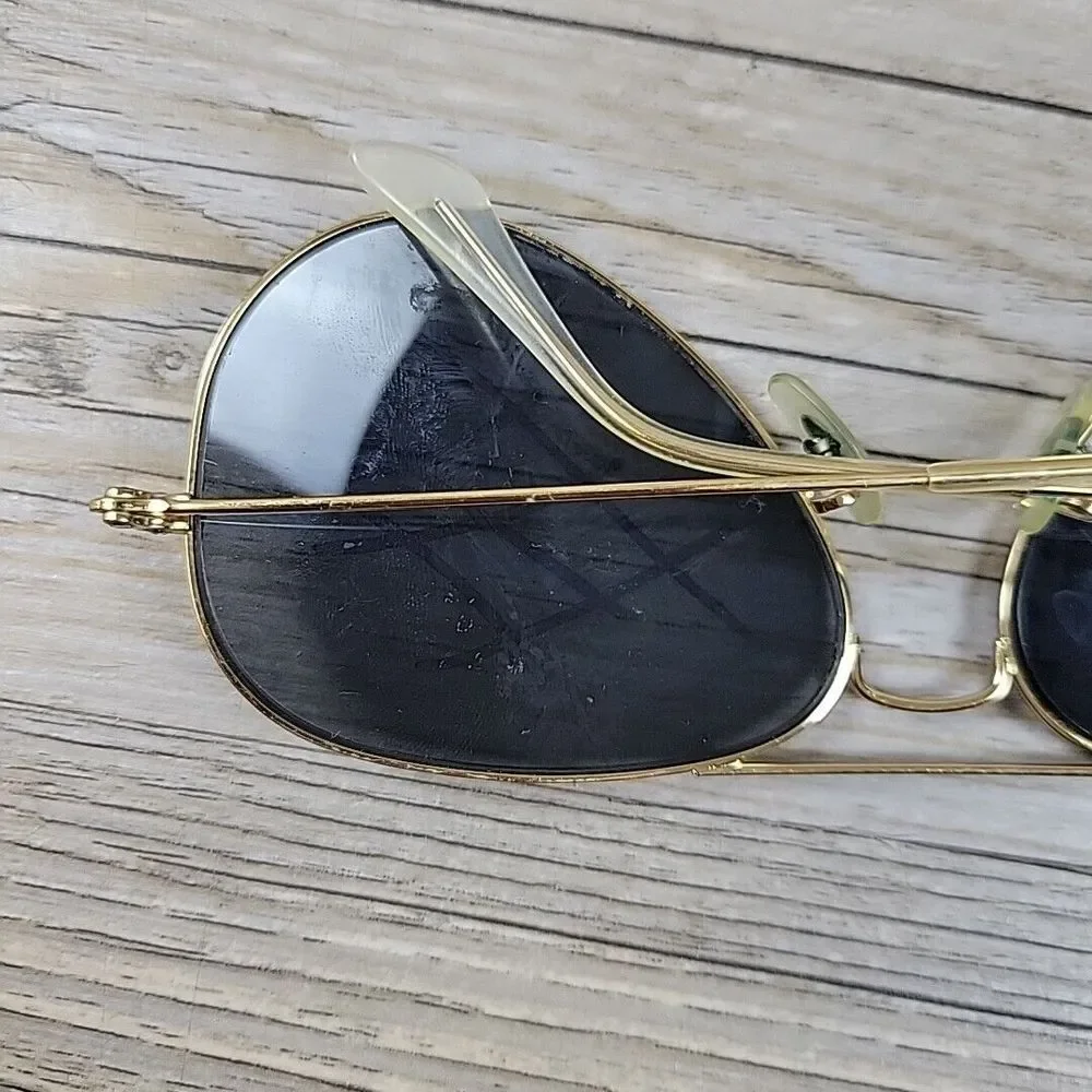 Ray-Ban Sunglasses RB3025 L0205 Aviator Gold Metal  58-14 Italy FRAMES‎ ONLY